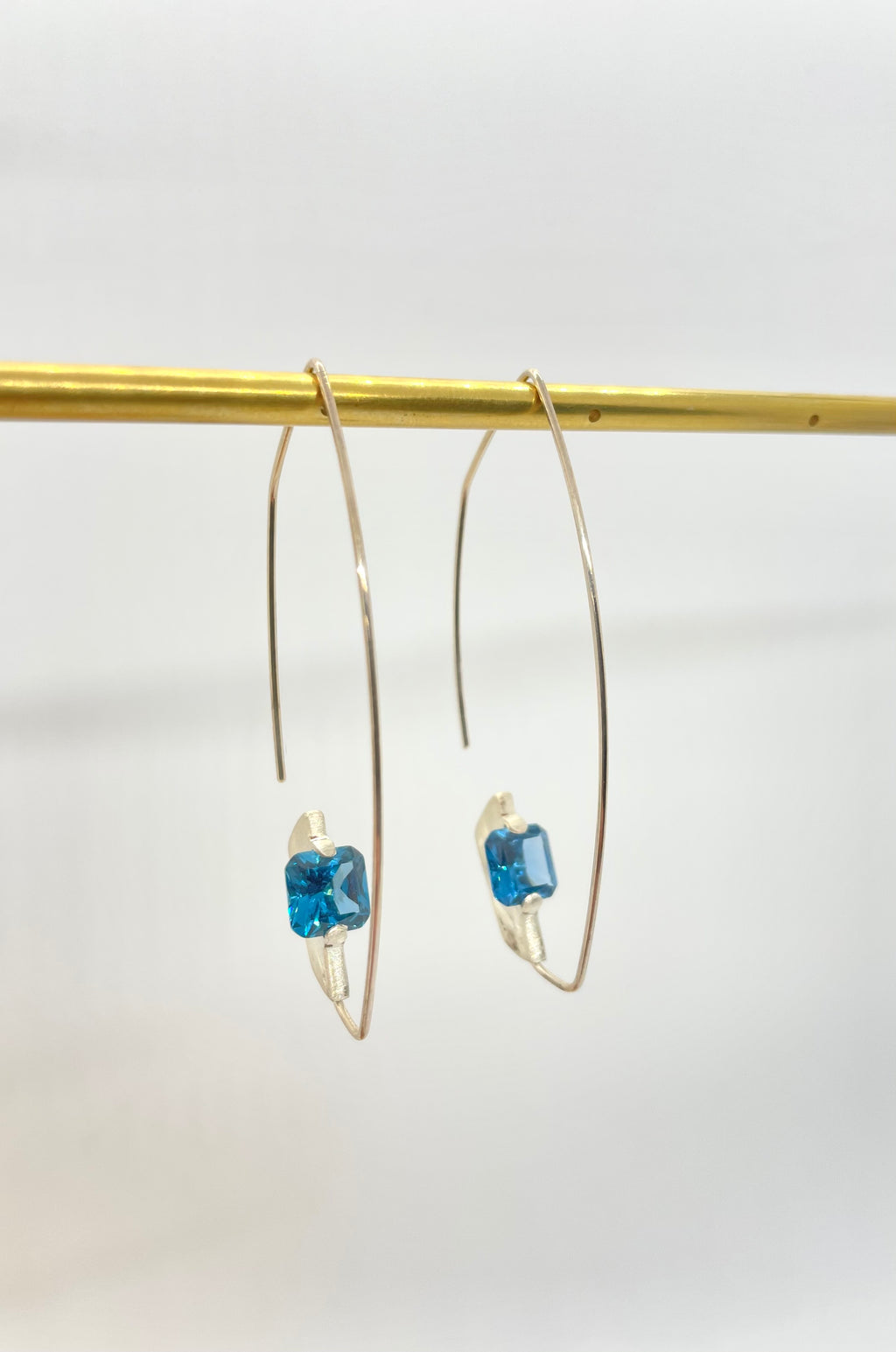 Gemstone Threader Earrings
