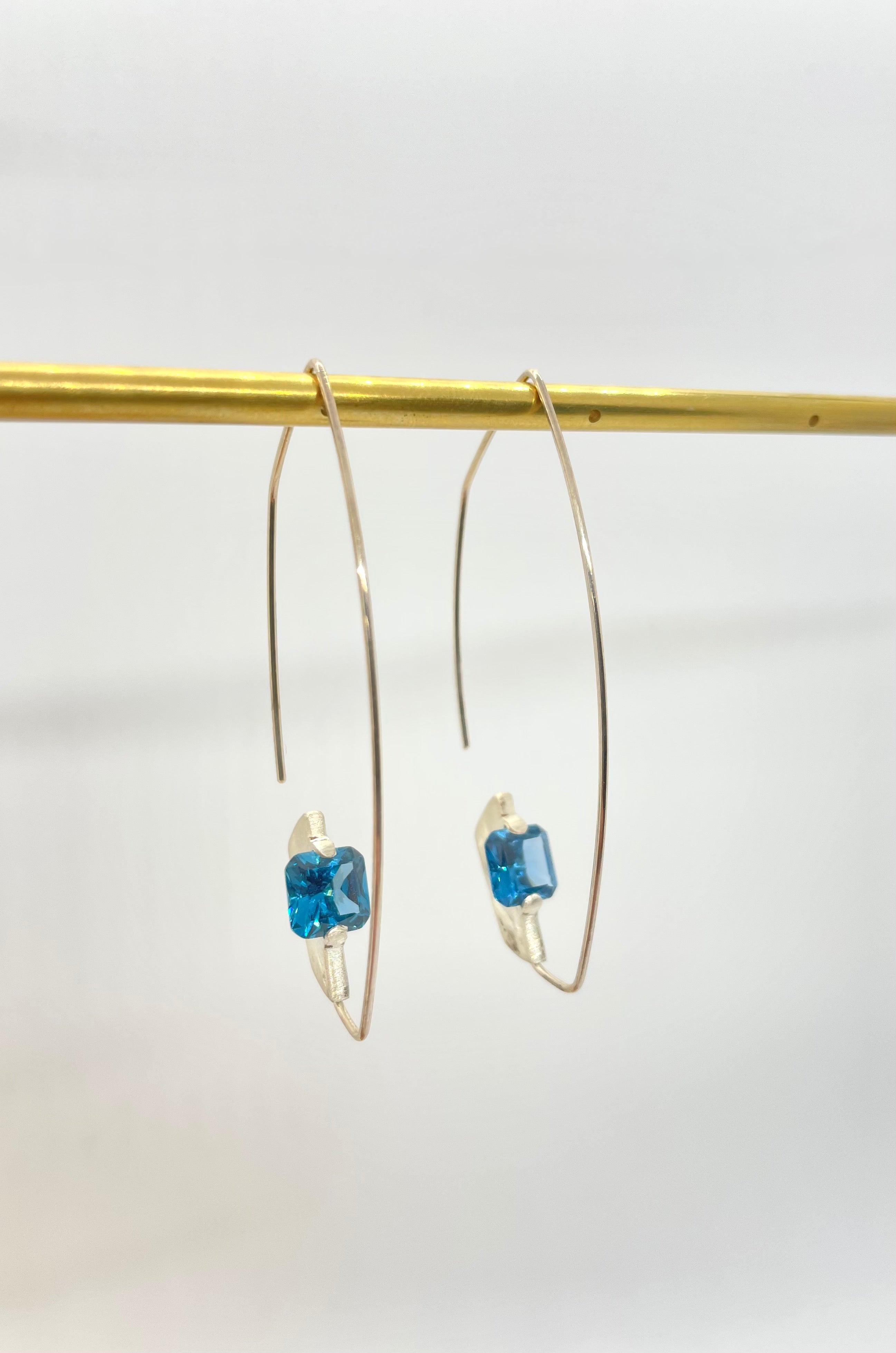 Gemstone Threader Earrings