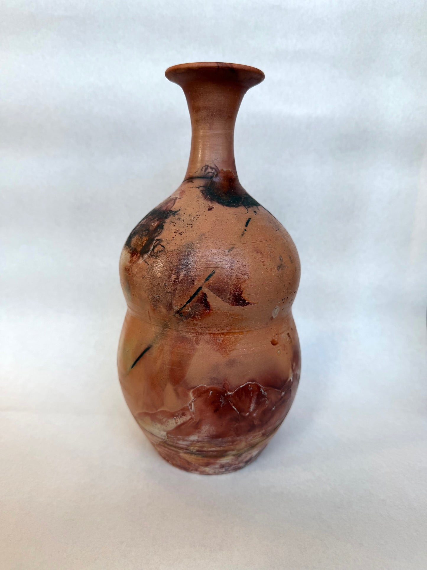 Salmon Saggar Vase