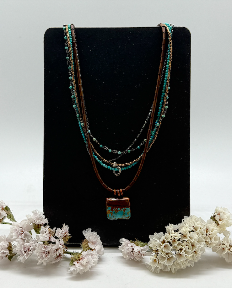 Five Strand Pendant Necklace