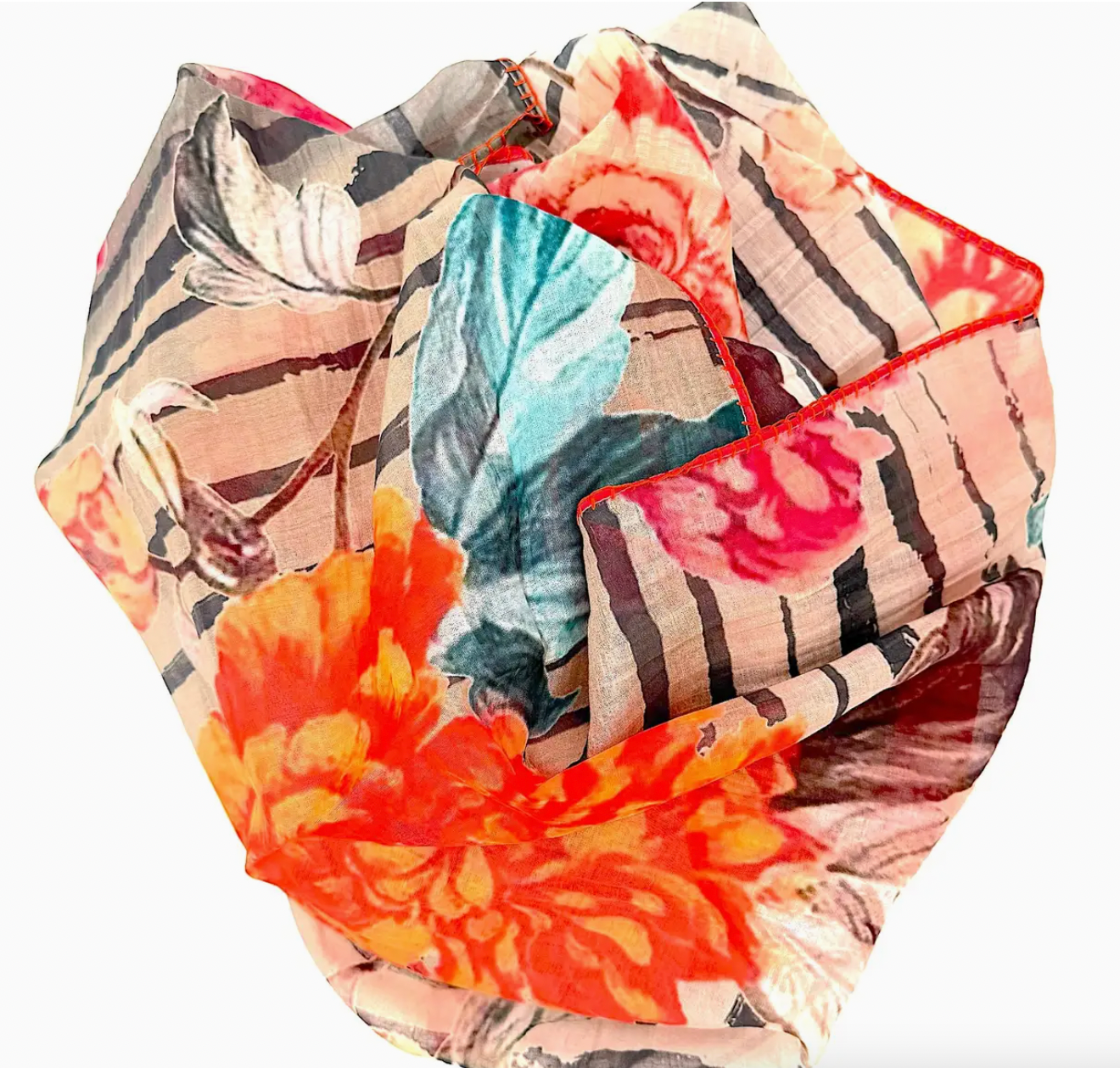 Cotton and Silk Scarf