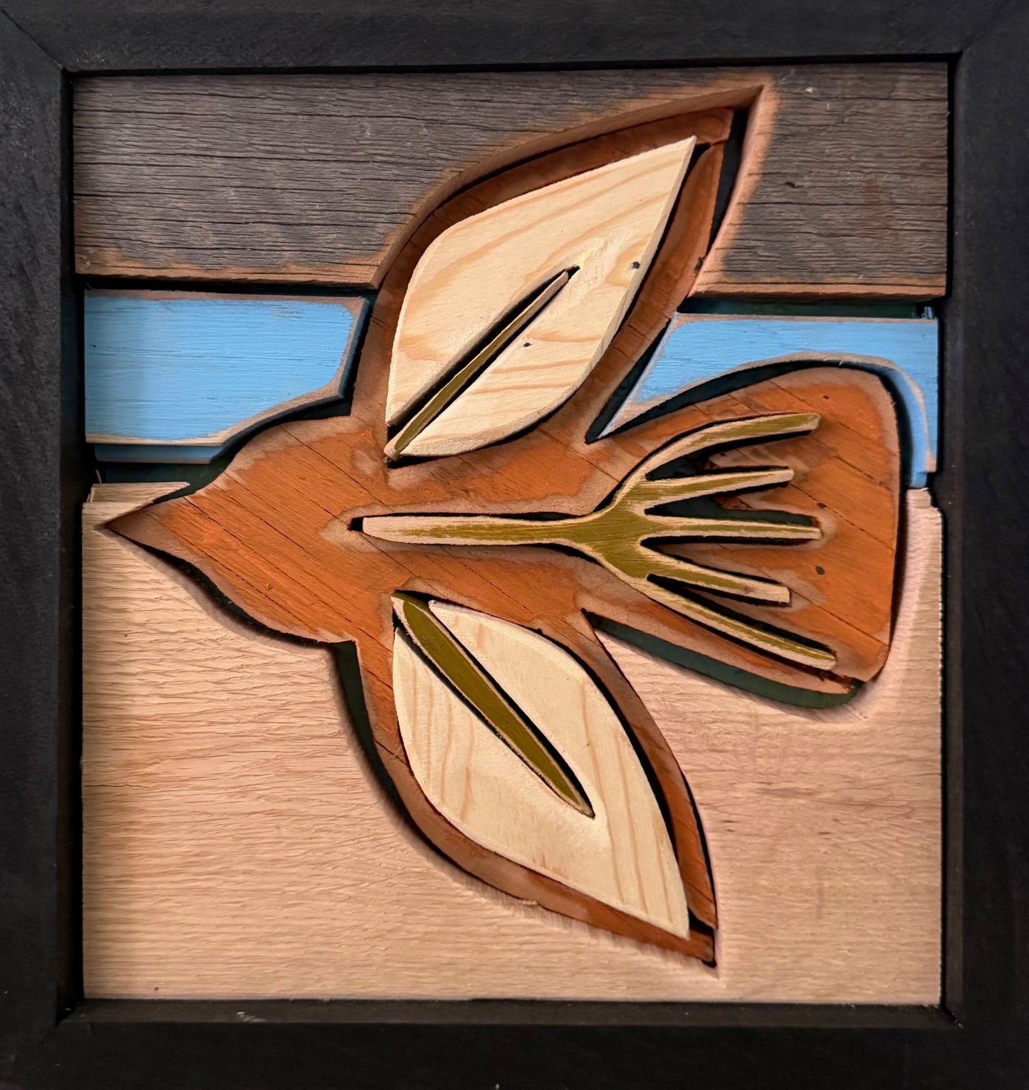 AmandaK-  Wood Art- 'Little Bird' "11x11”