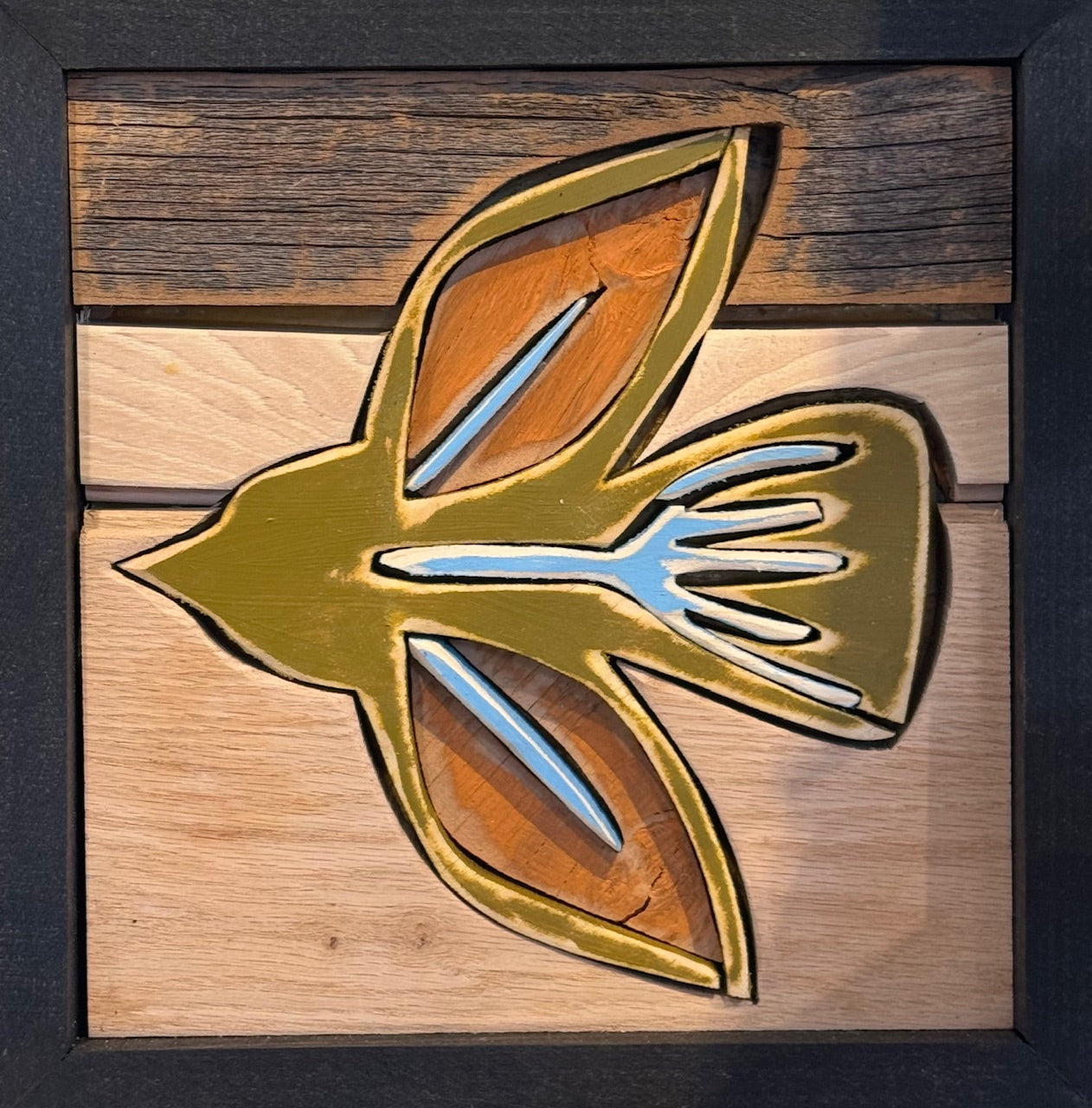 AmandaK-  Wood Art- 'Little Bird' "11x11”