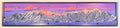 'Winter Sunset on the Bridgers' Framed 8x40"
