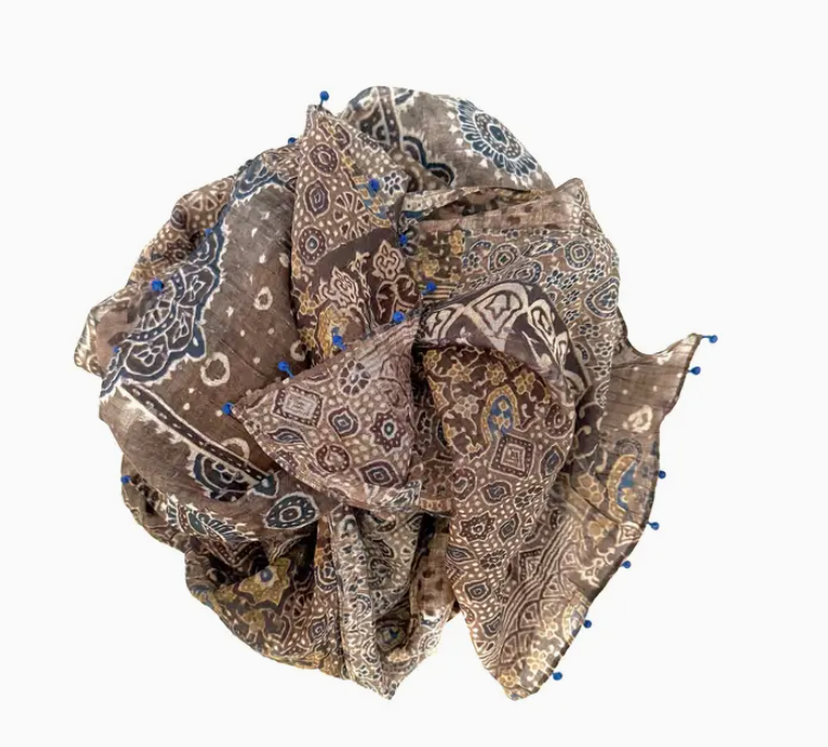 Cotton and Silk Scarf