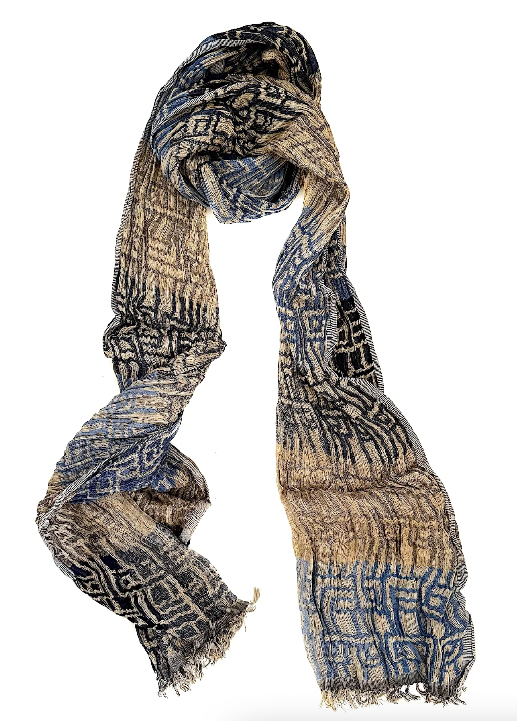 Marigold Row- Crinkle Silk Scarf