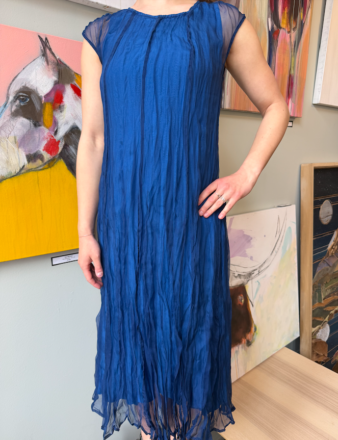 Silk with Sheer Layer Dress