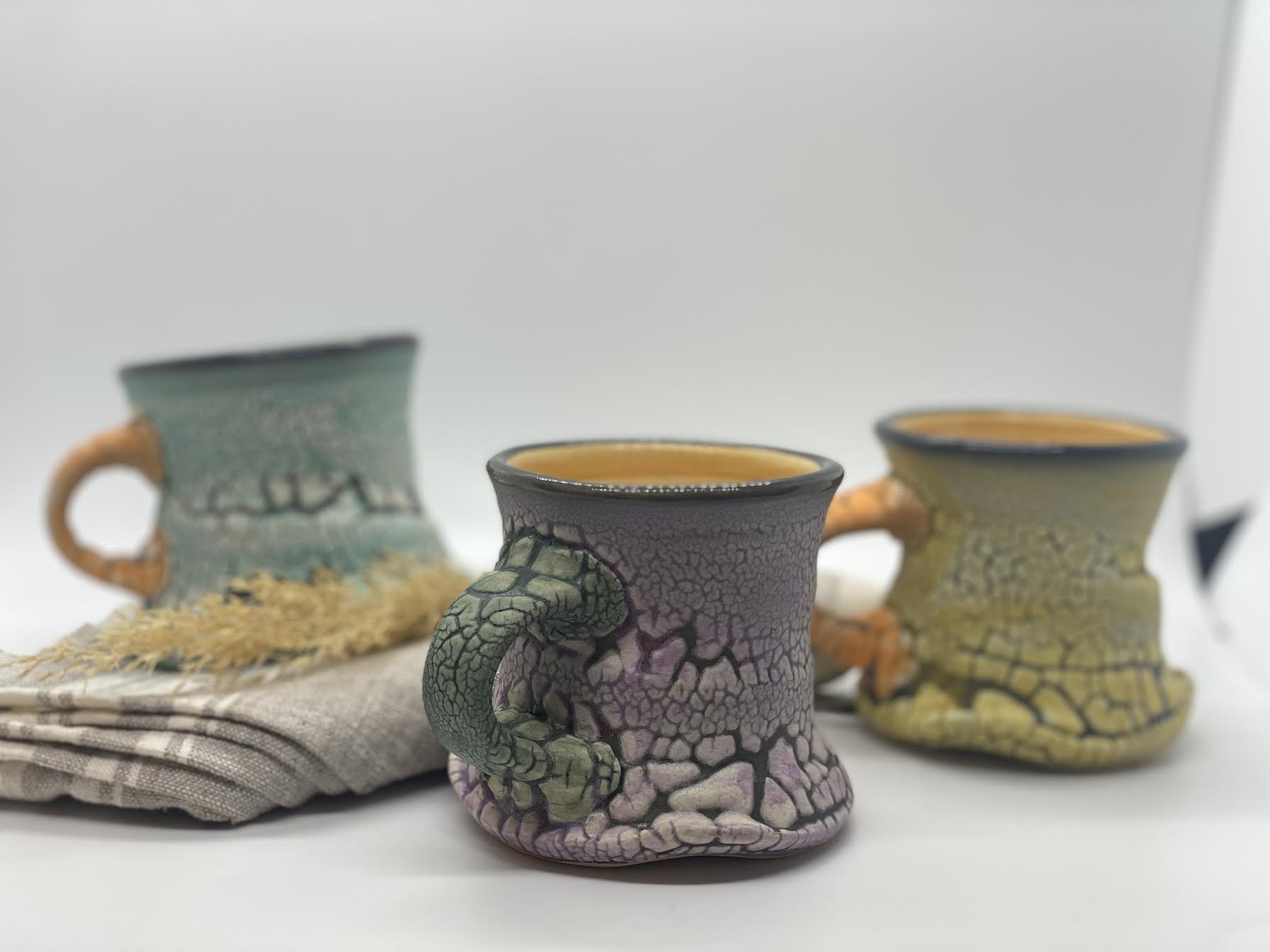 Crackle and Salt Mugs