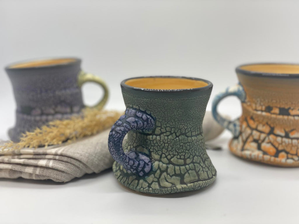 Crackle and Salt Mugs