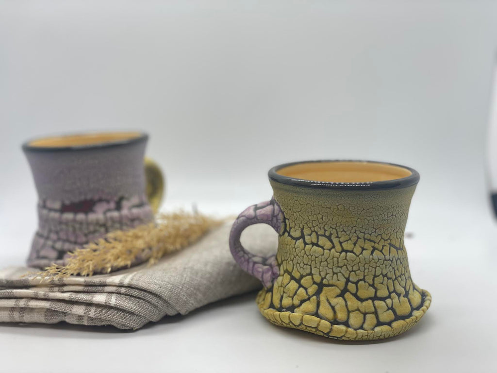 Crackle and Salt Mugs