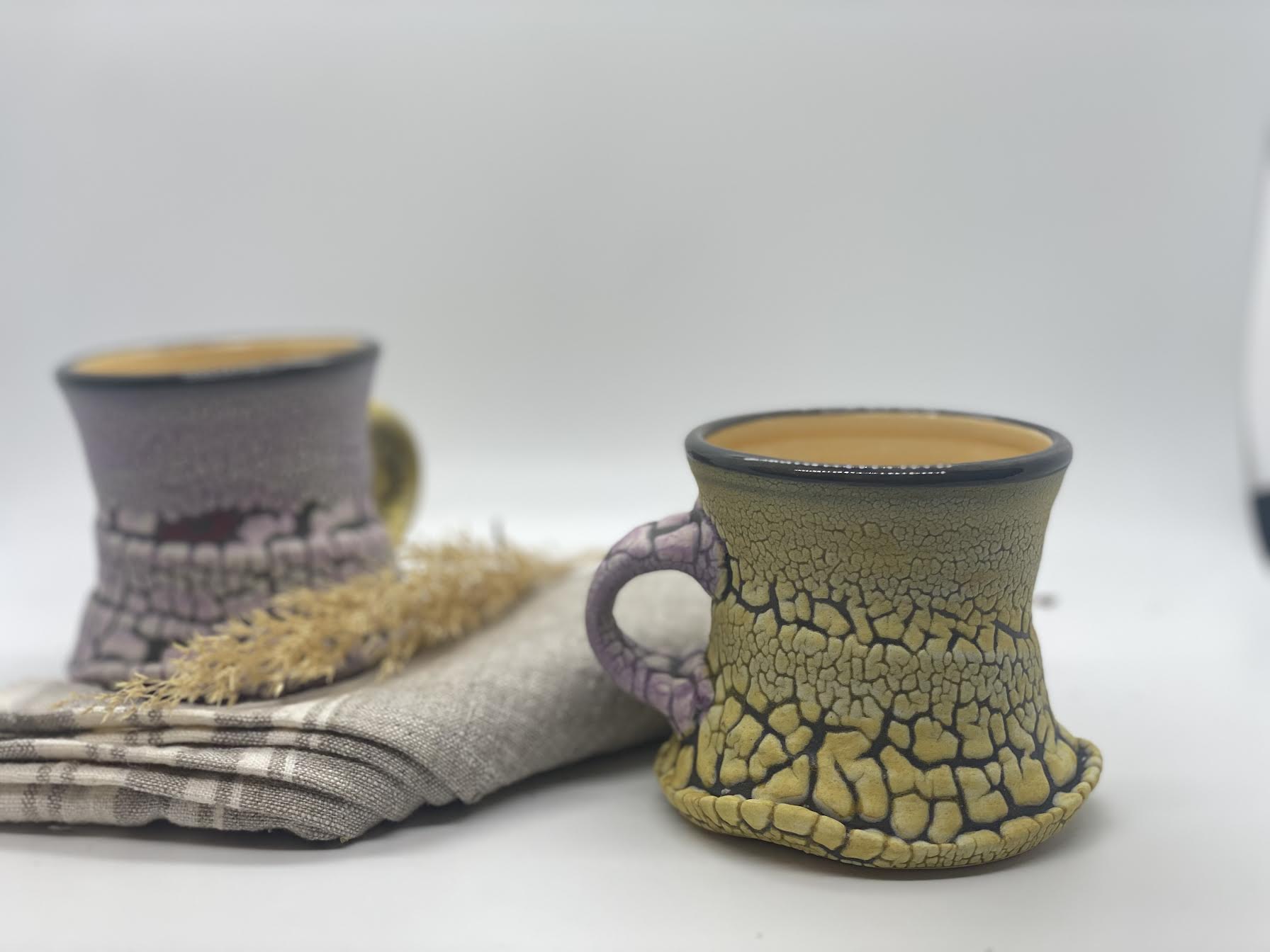 Crackle and Salt Mugs