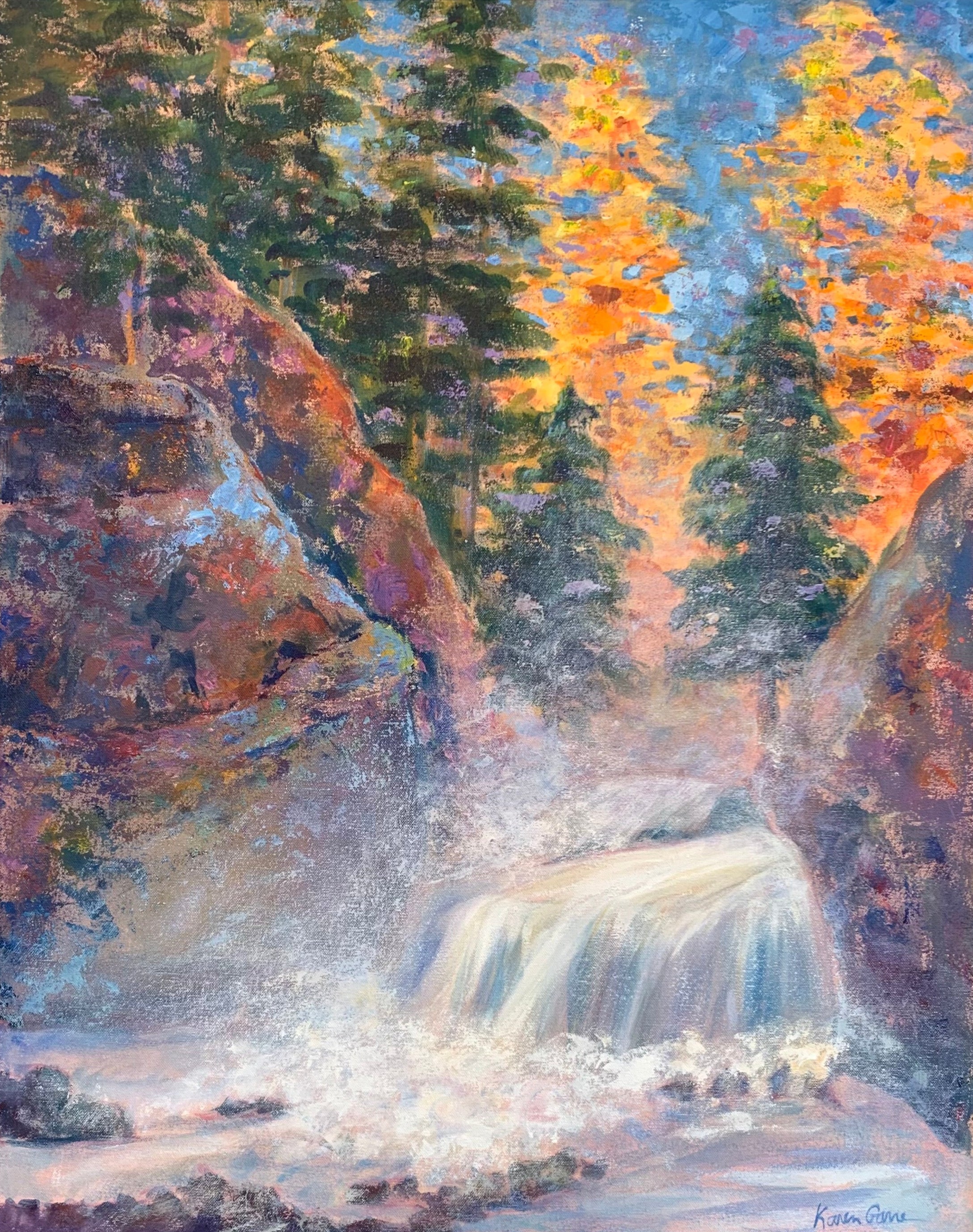 'Firehole Falls' 24x30"