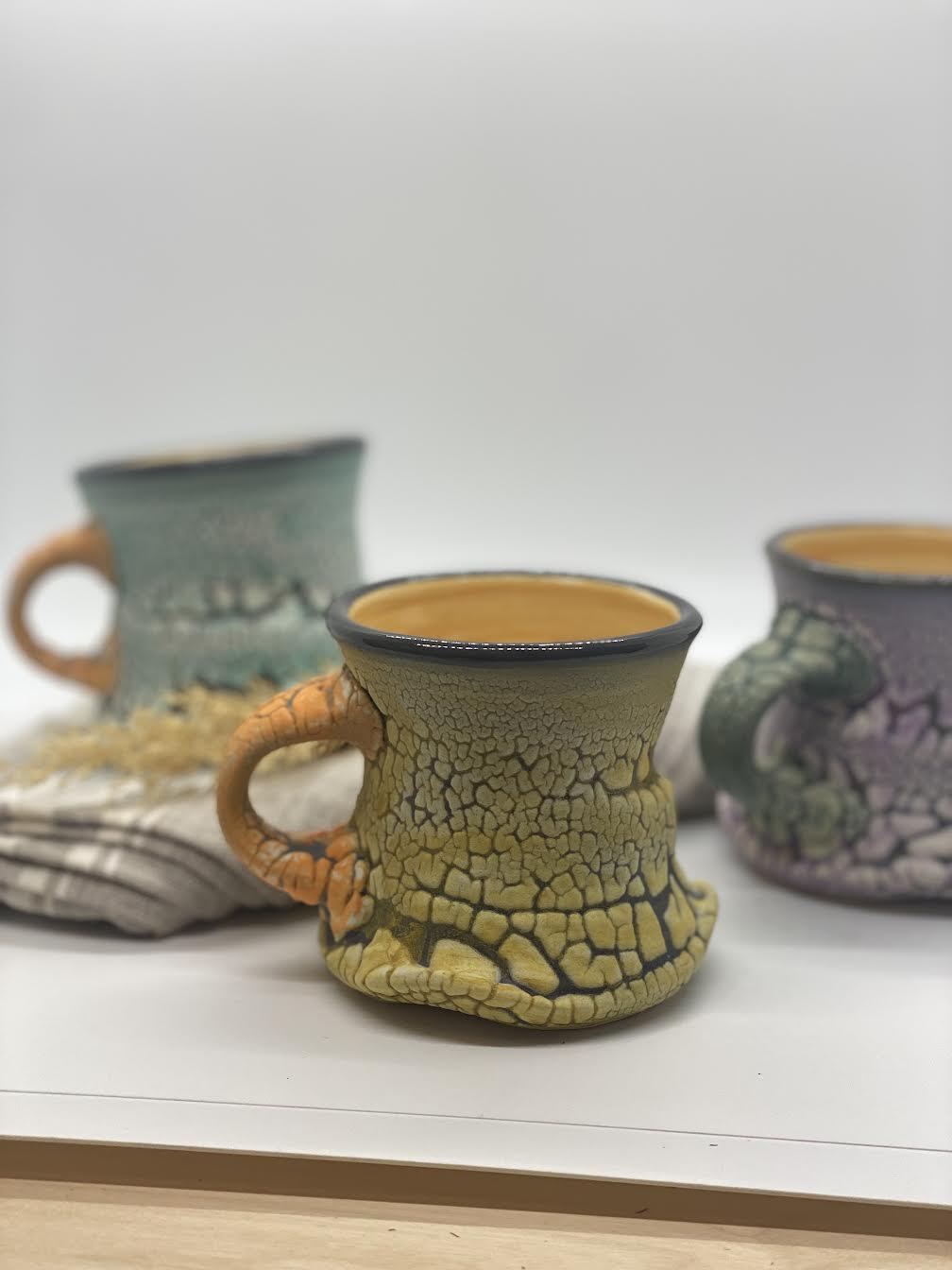 Crackle and Salt Mugs