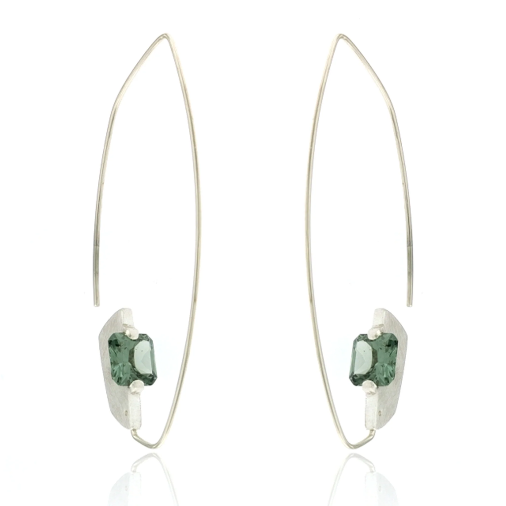 Gemstone Threader Earrings