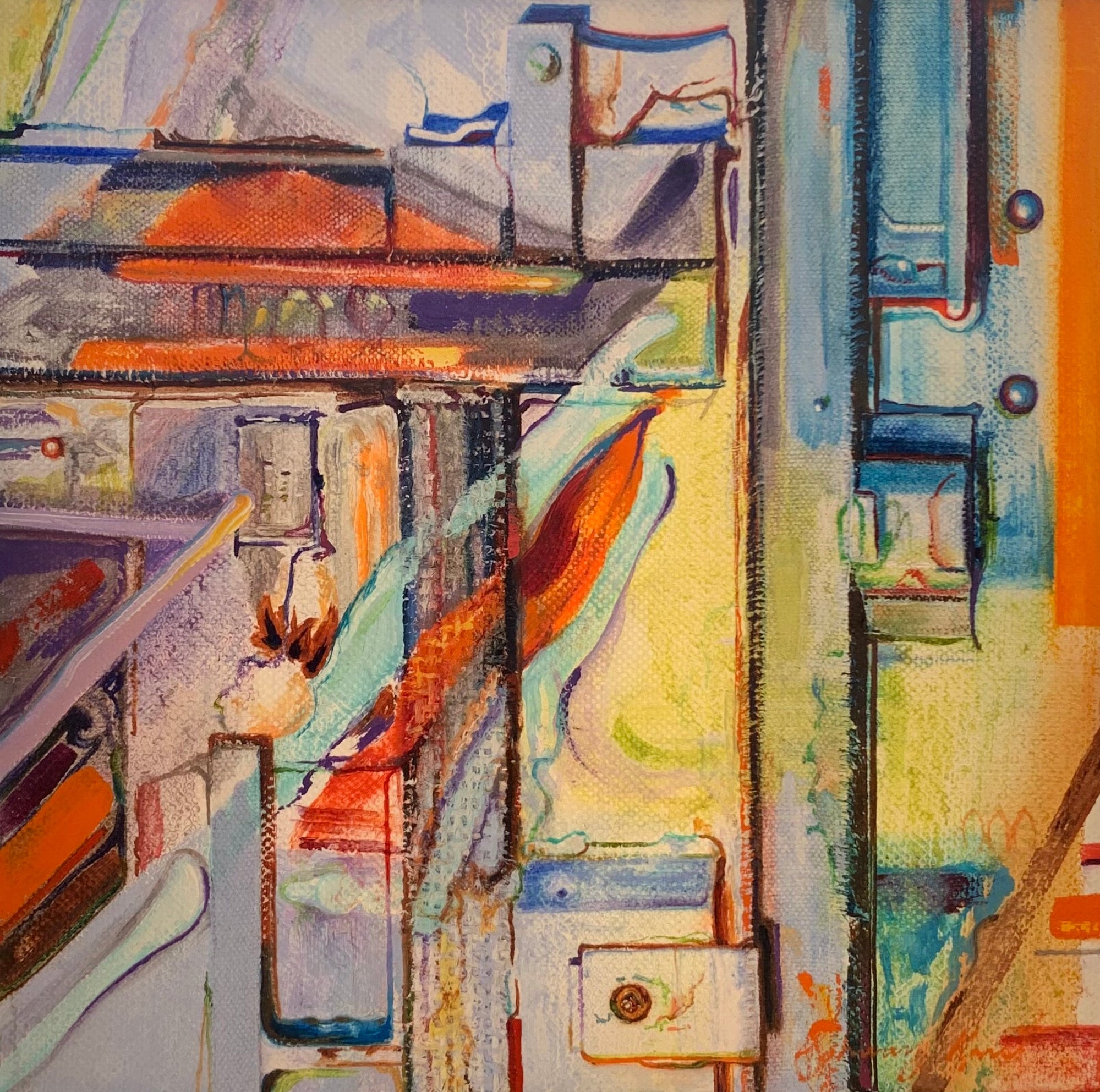 'Steel Canvas' 8x8"