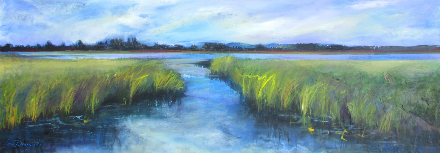 LorettaD-Painting-"Morning Creek" 66x24