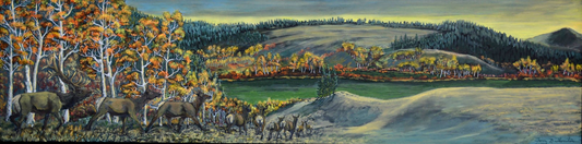 TomT-Art-"Going for the Green" 12x48-Oil