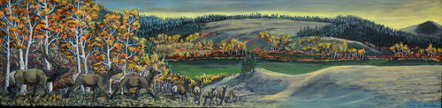 'Going for the Green' 12x48"