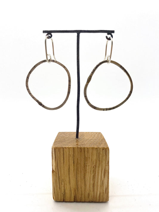 GraceH- Geo Circle Hoop Earrings