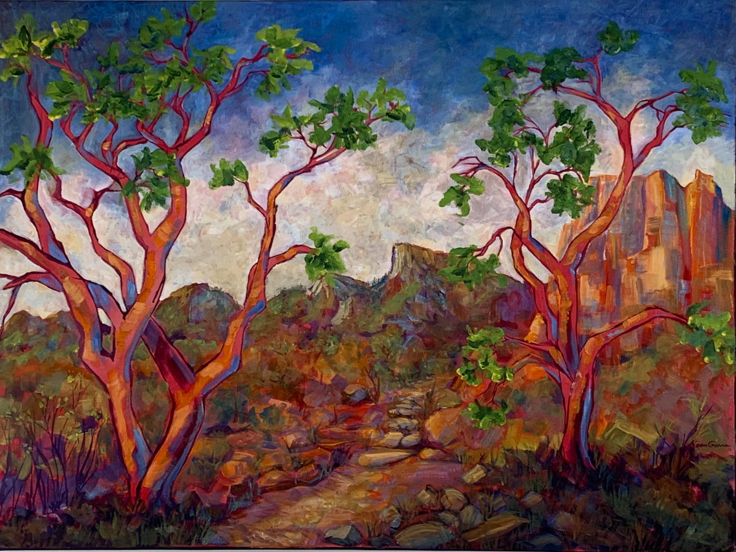 KarenG-Painting-"Mountain Path"30x40