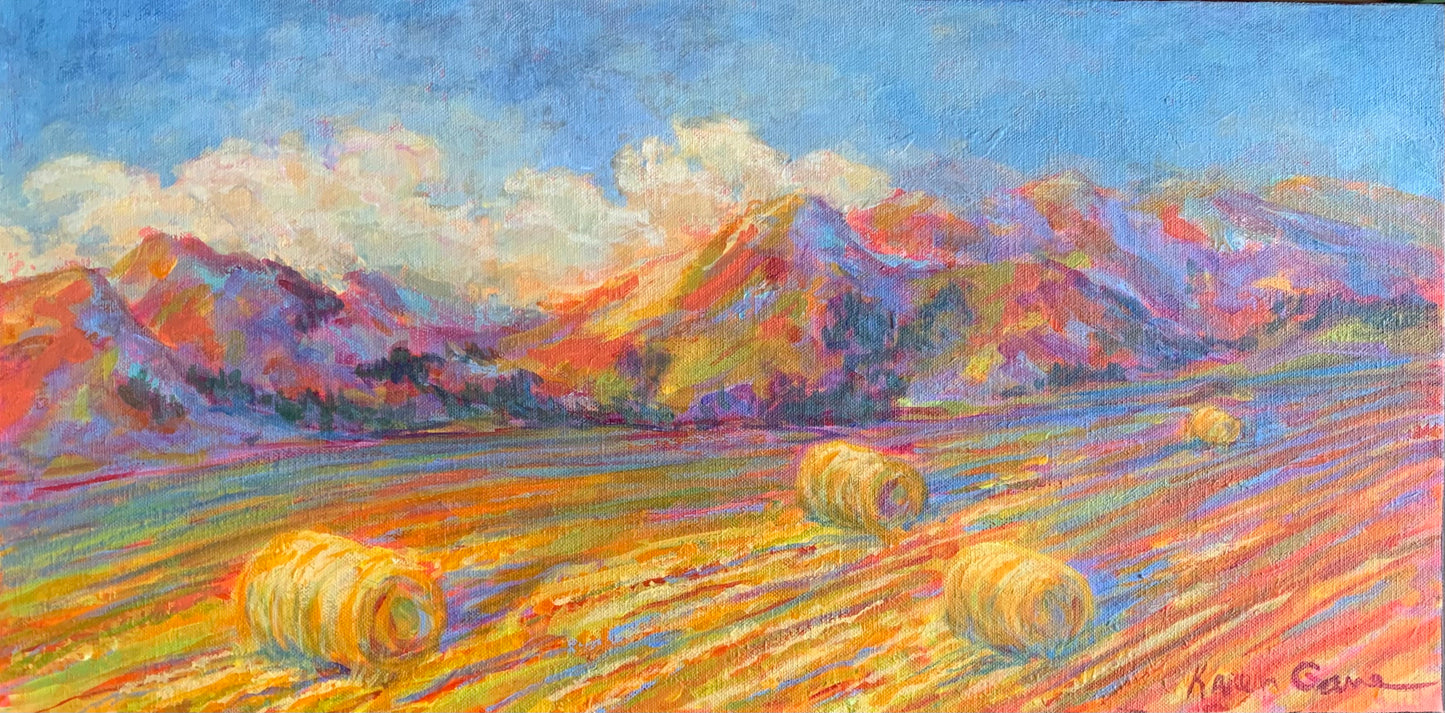 KarenG-Painting- "Paradise Fields" 12x24