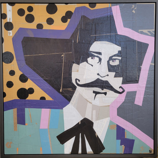 ScotH-Framed Art "Caballero" 24x24